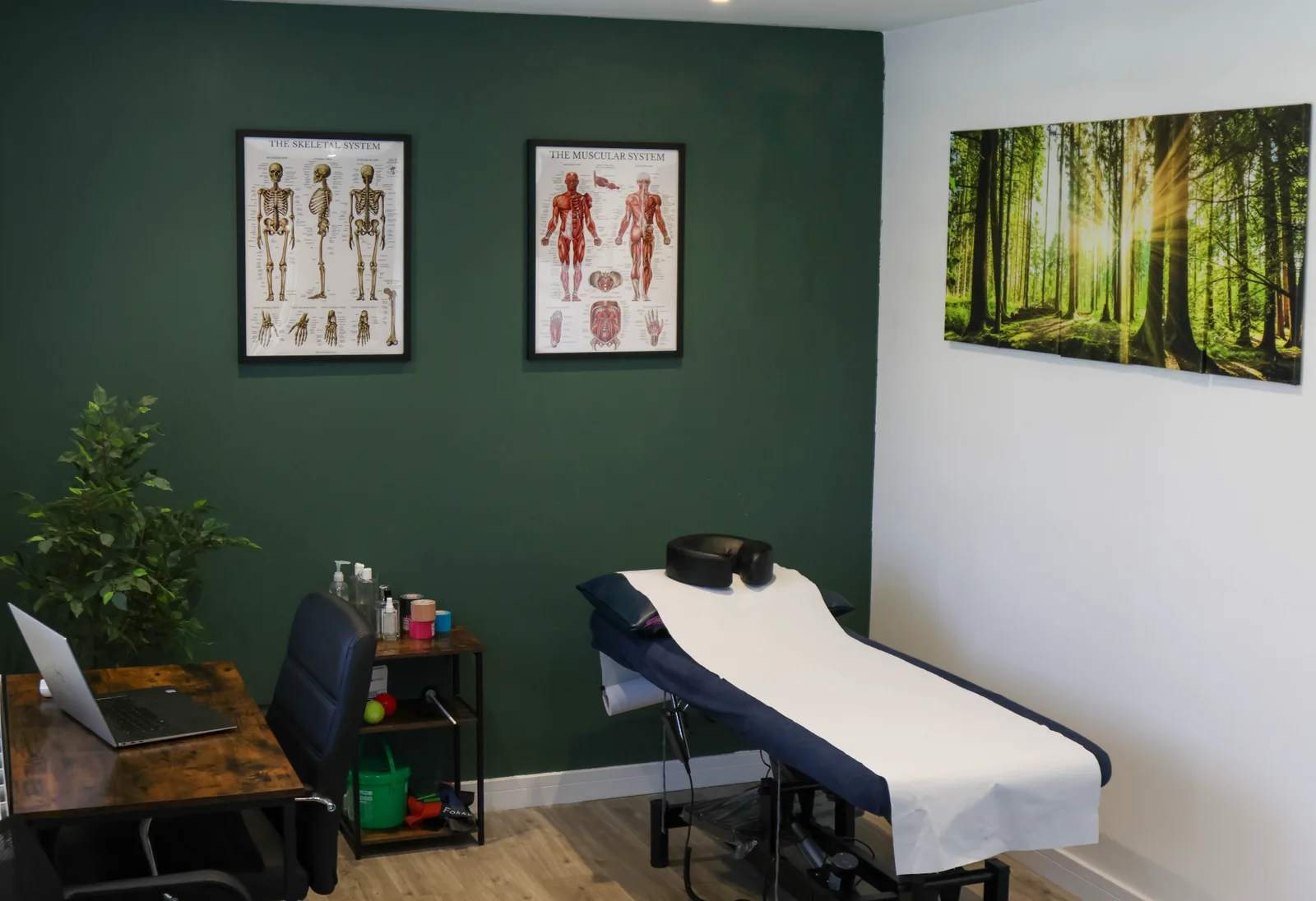 Private physiotherapy treatment room in Rainham